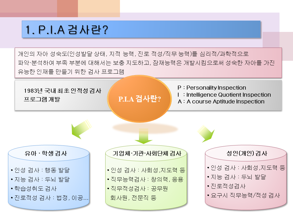 [경기우리] P.I.A 검사 실시 (2013년 10월5~10일)